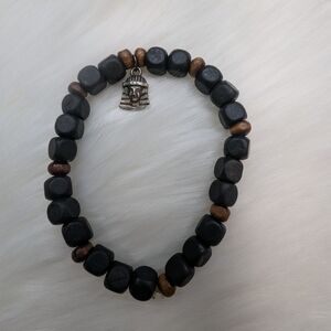 Pharon Black and Brown Beaded Bracelet